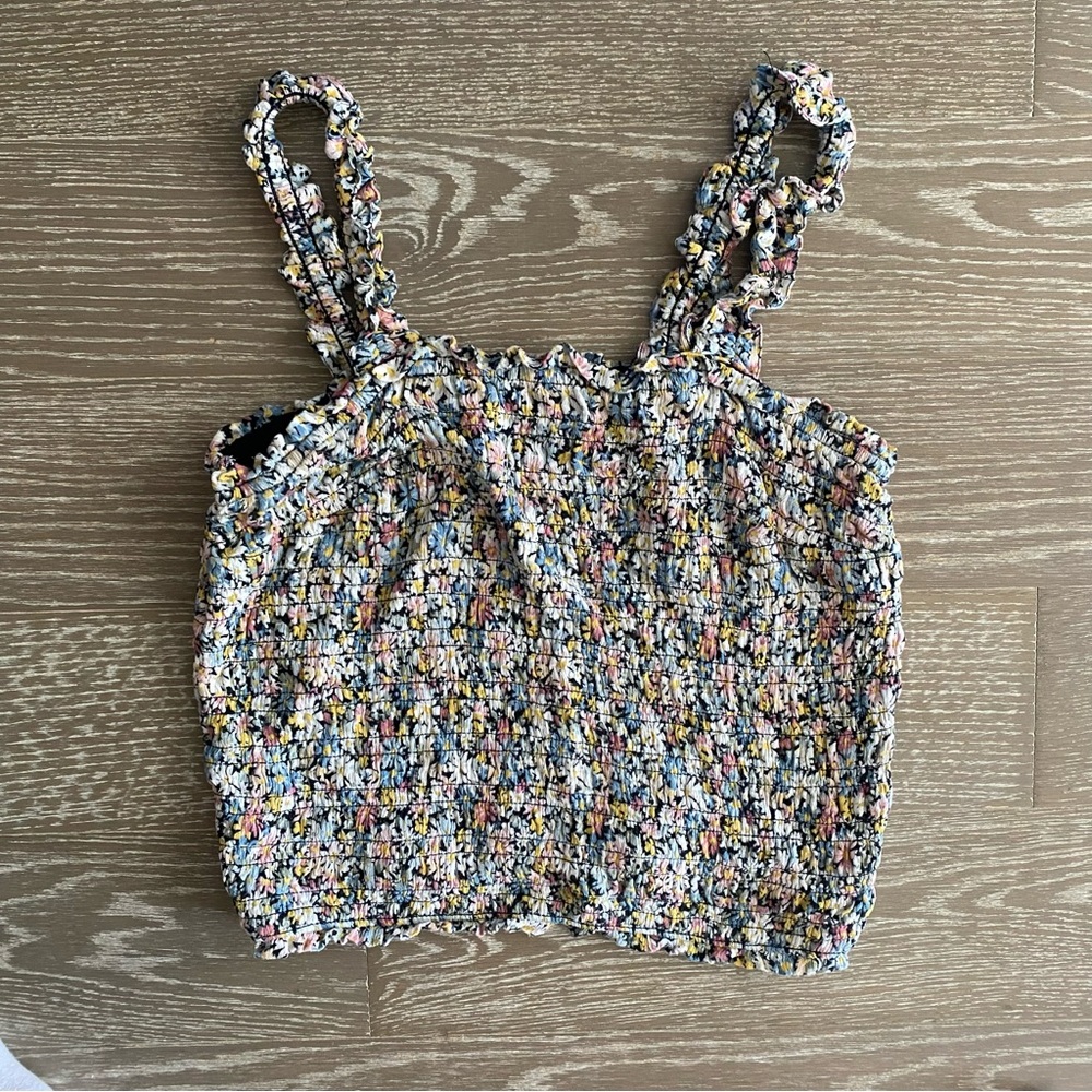 Abercrombie & Fitch | Floral Smocked Tank | Size L